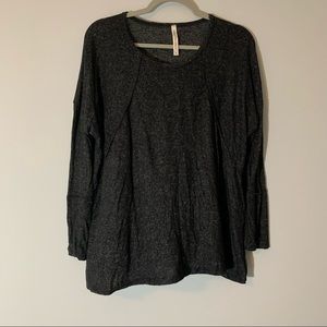 charcoal Gray  Tunic Top XL